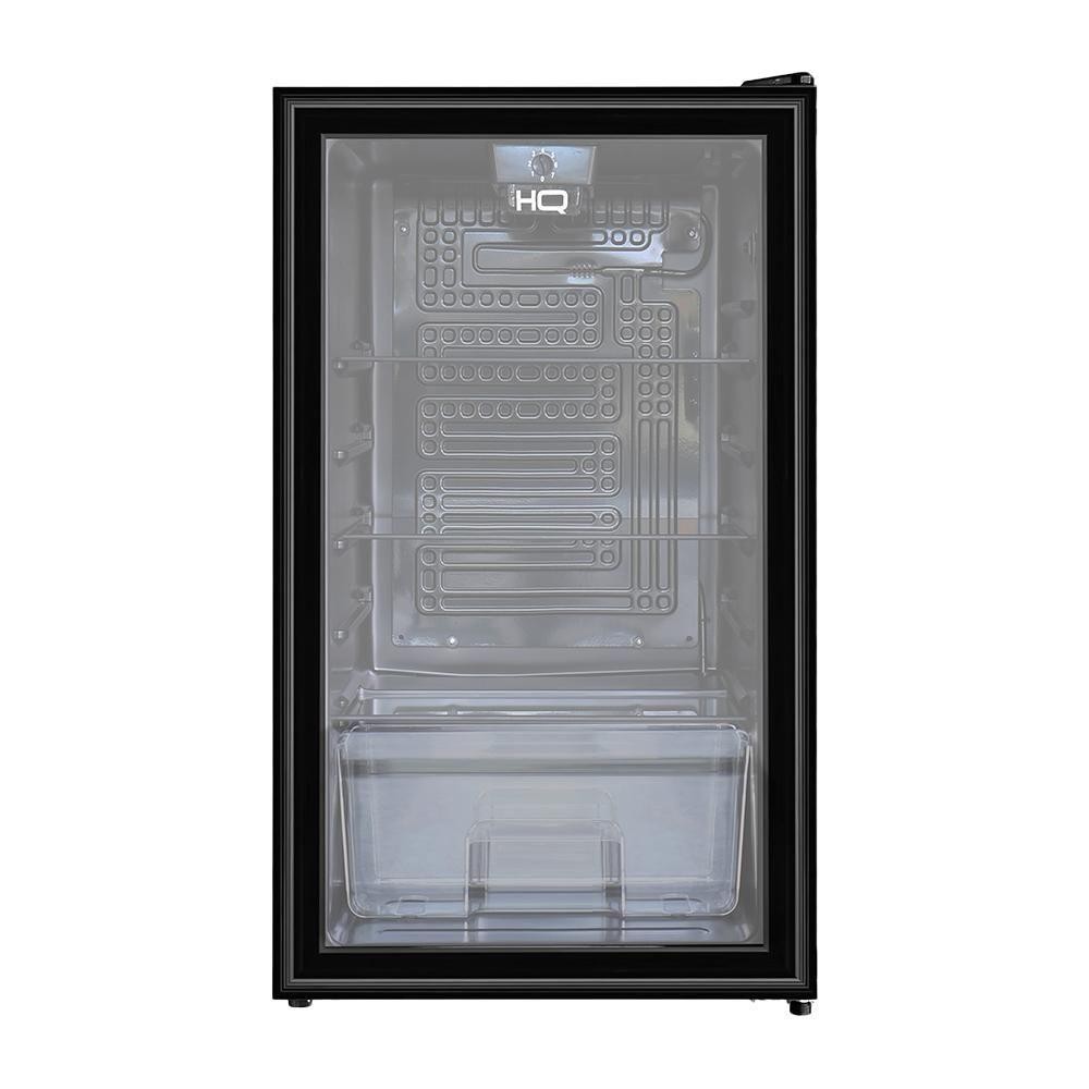 Frigobar Expositor Vertical HQ Vidro Duplo 95 Litros Preto HQ-95FBPV 220V em Oferta na Shopee