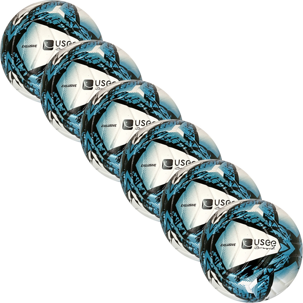 Kit Com 6 Bolas de Futebol Futsal Treino Jogo Pro Oficial Original Usee Brasil em Oferta na Shopee