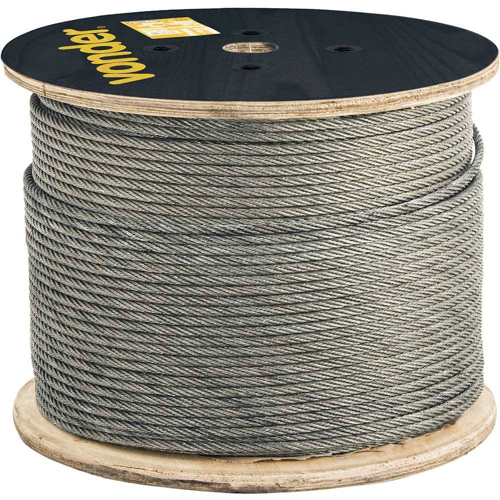 Cabo Aço Galvanizado 6.35mm 6x19S Com Alma Vonder