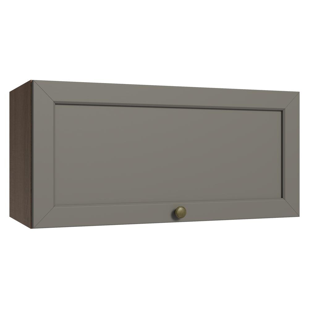 Armário Aéreo 70 cm 1 Porta Basculante Rustic/Cinza Vik Madesa