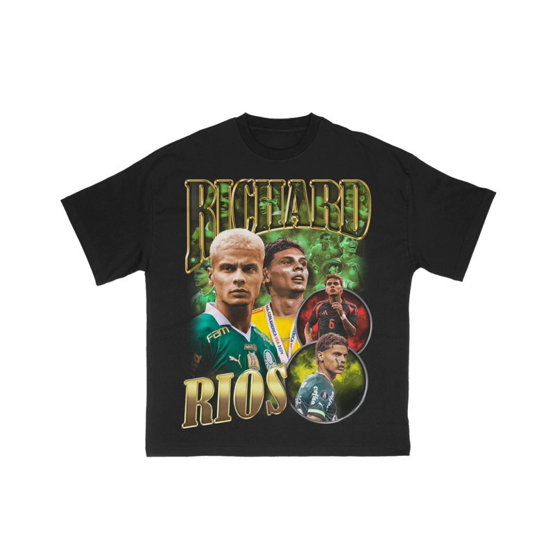 Camiseta Unissex Richard Rios Jogador de Futebol - Camisa de Malha 100% Algodão - Envio Imediato - VS Shopp
