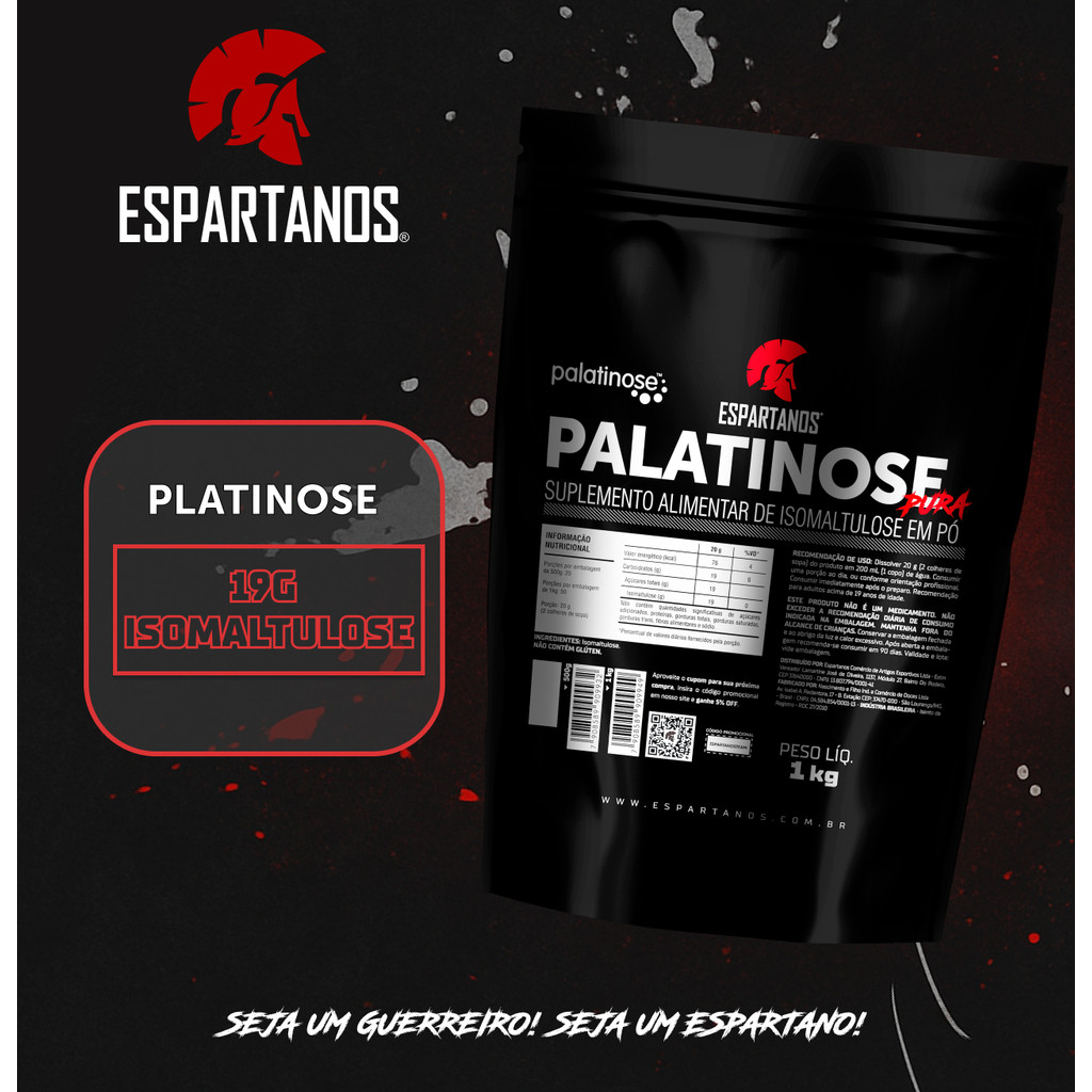 Palatinose Pura 1 kg - Espartanos — imagem 2 de 2