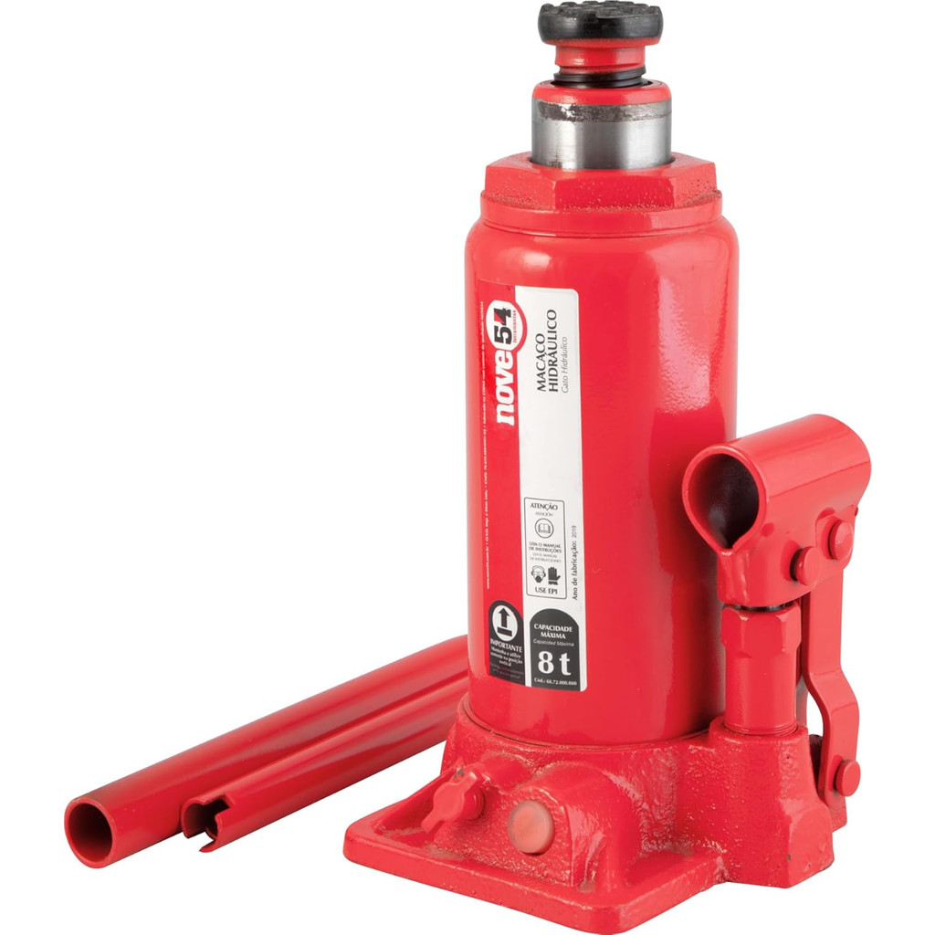 Macaco Hidráulico Tipo Garrafa 8 Toneladas Nove54