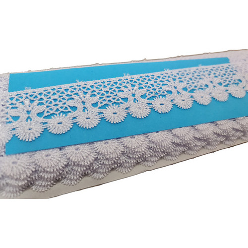 Renda Guipír Branca 3cm Largura Rolo 13,7 Metros C597