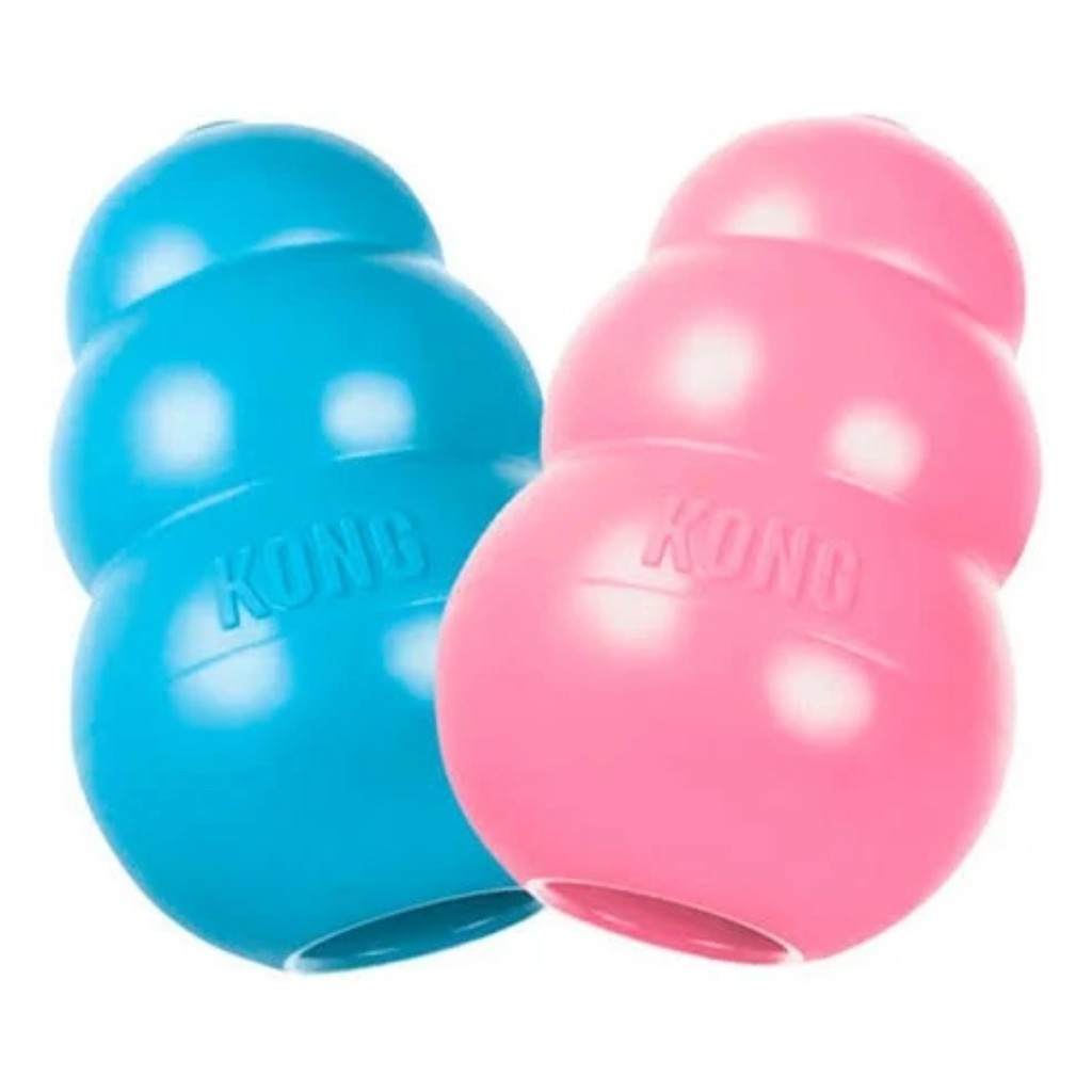 Kong Puppy  X Small Brinquedo de Borracha Recheável Interativo para Cães Pequeno