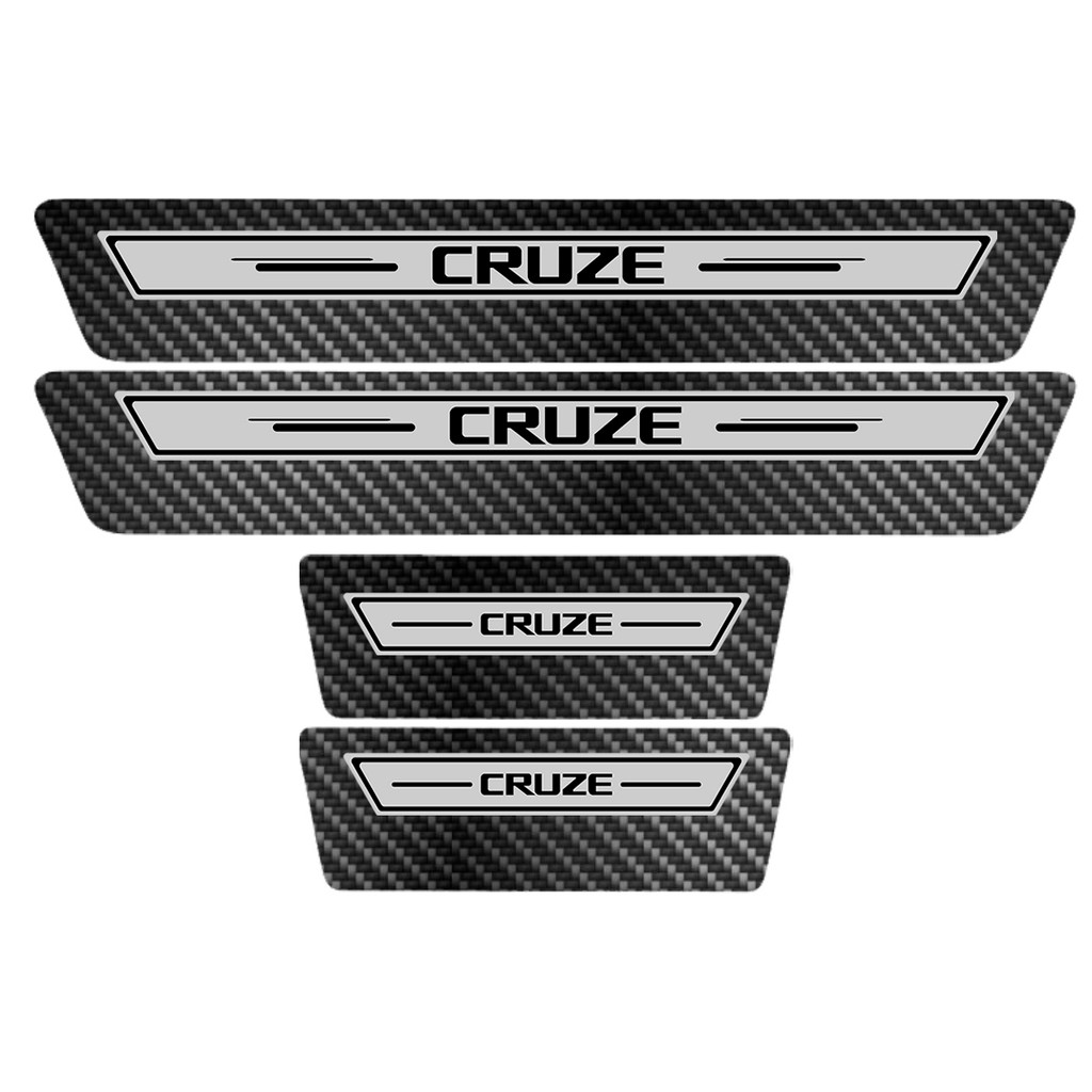 Soleira Porta Premium Prata Carbono Cruze 22 23 2024 2025