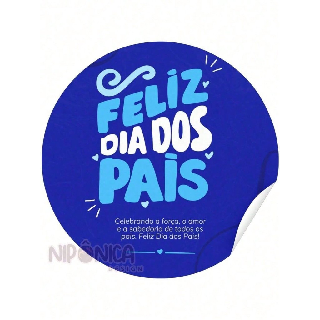 Adesivo | Feliz dia dos pais! Cebebranco a força, o amor e a sabedoria de todos os pais