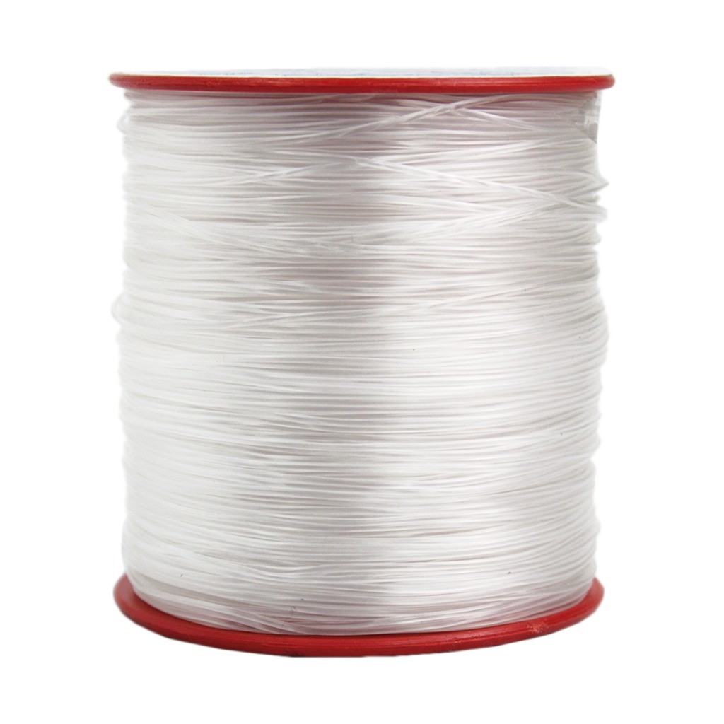Fio Nylon Incolor Pesca Resistente Carretel 100g Bijuteria Colar Correntinha Artesanato