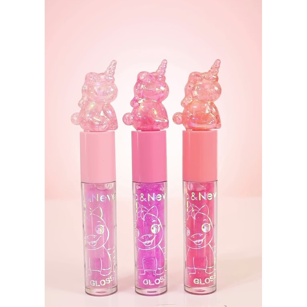 Lip Gloss Unicórnio Mágico Lua&Neve – Brilho Mágico com Embalagem Fofa de Unicórnio em Oferta na Shopee