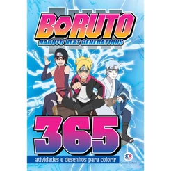Livro 365 atividades Boruto - 365 Atividades e Desenhos para Color