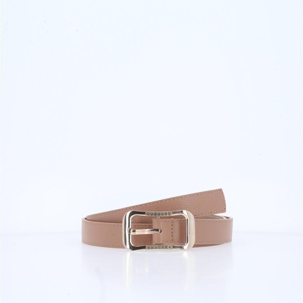 Cinto Feminino em Couro Fivela Dourada