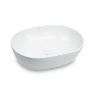Cuba Pia Apoio Banheiro Lavabo Redonda 47,5cm Sobrepor Cerâmica Branco MP8398 Lavatório Oval Moderna em Oferta na Shopee