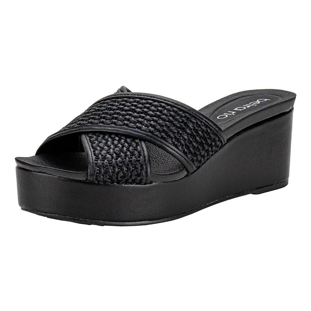 Tamanco Feminino Anabela Beira Rio 8407141 em Oferta na Shopee