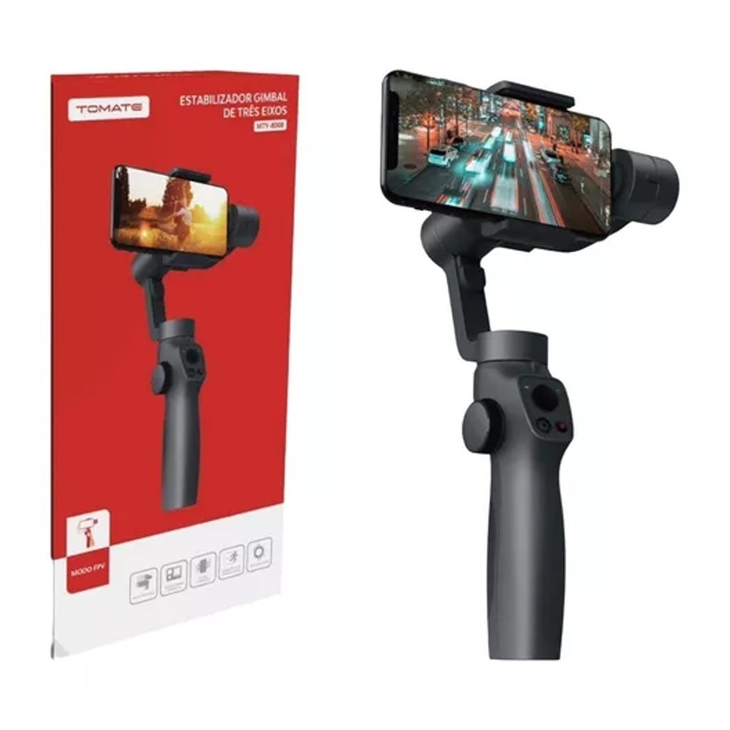 Estabilizador Celular Gimbal Tres Eixos Imagem Video
