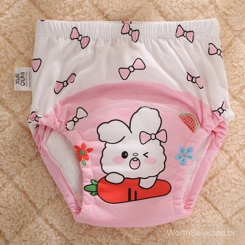 Calças De Algodão Para Treinamento De Bebês , Fraldas Respiráveis , Roupas Íntimas Reutilizáveis em Oferta na Shopee