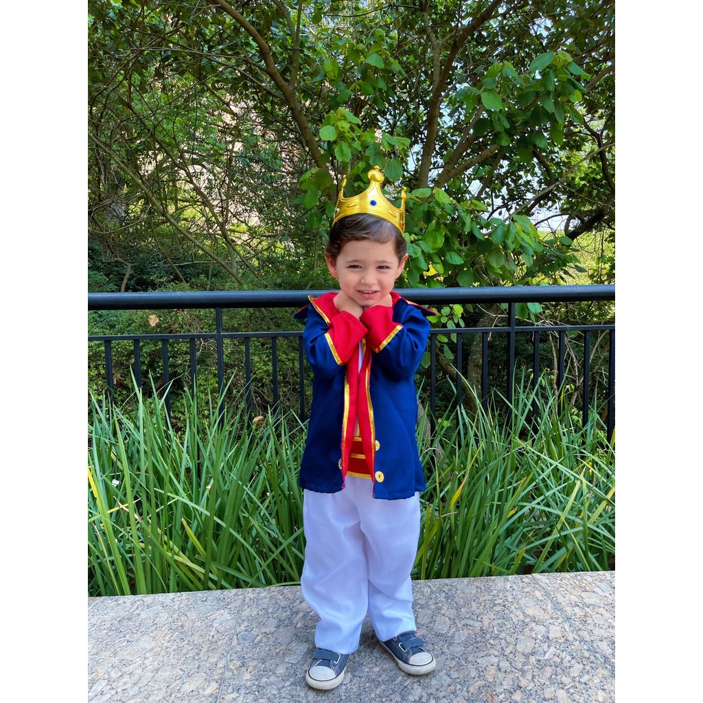 Fantasia Infantil Pequeno Príncipe Completa Blazer Calça e Camisa para Festas Elegante e Confortável