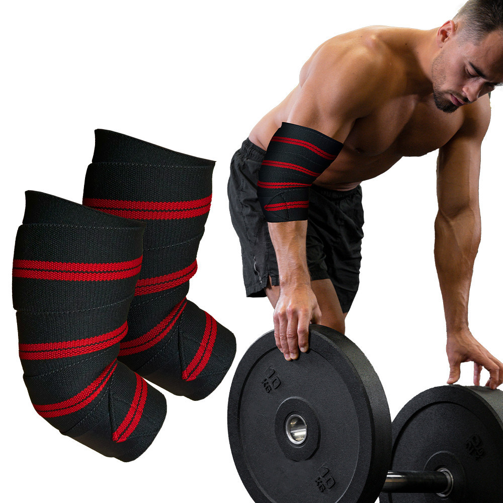 Cotoveleira Par Protetor Tendinite Faixa Elástica Compressão Musculação Halter Supino Levantamento Peso