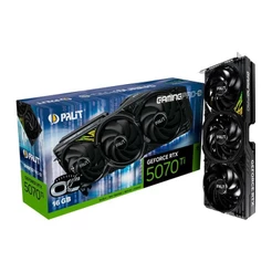 Placa de Video Palit GeForce RTX 5070 Ti Gaming Pro-S OC, 16GB, GDDR7, 256-bit, NE7507TS19T2-GB2031U