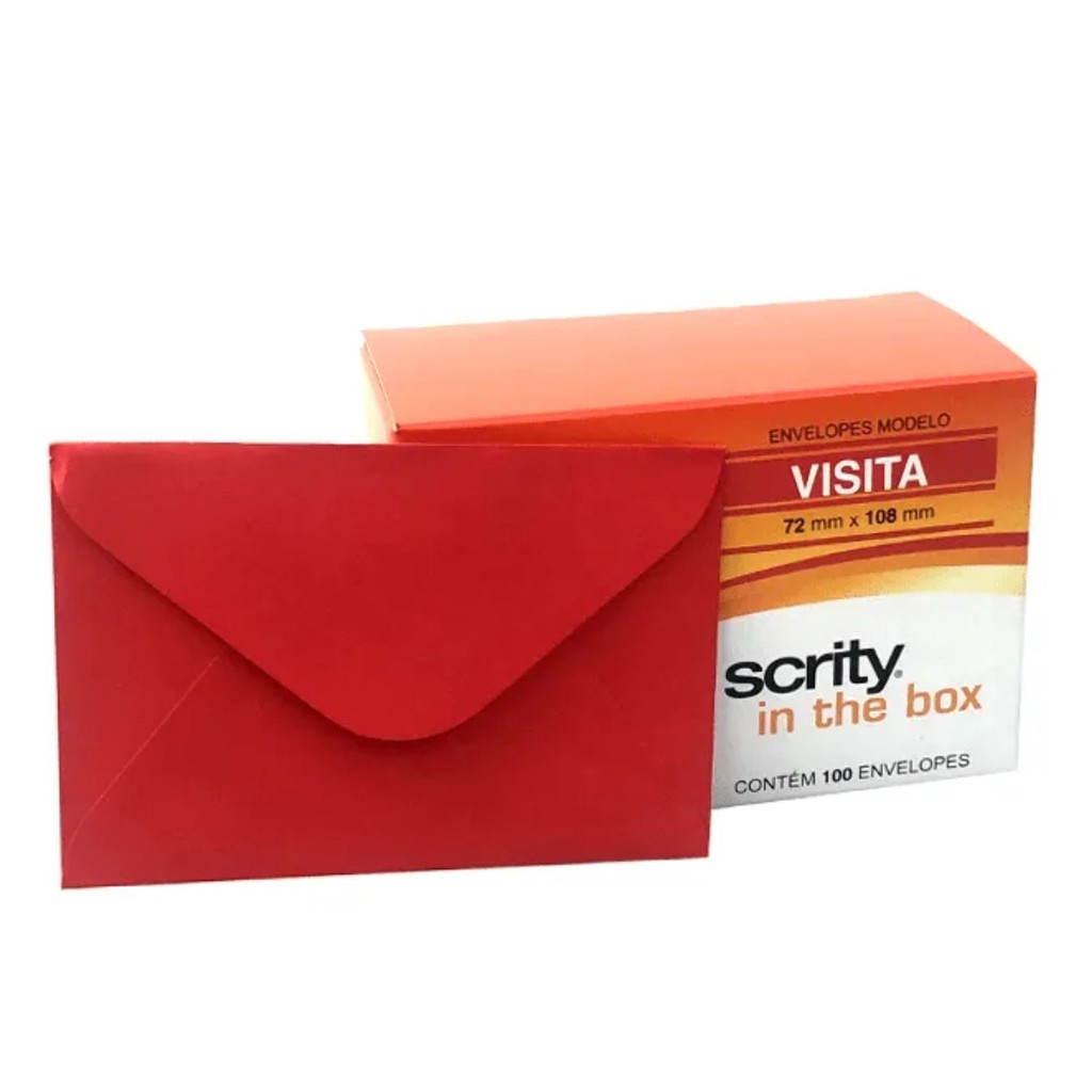 Envelope Visita Colorido 72mm x 108mm Pequeno em Oferta na Shopee