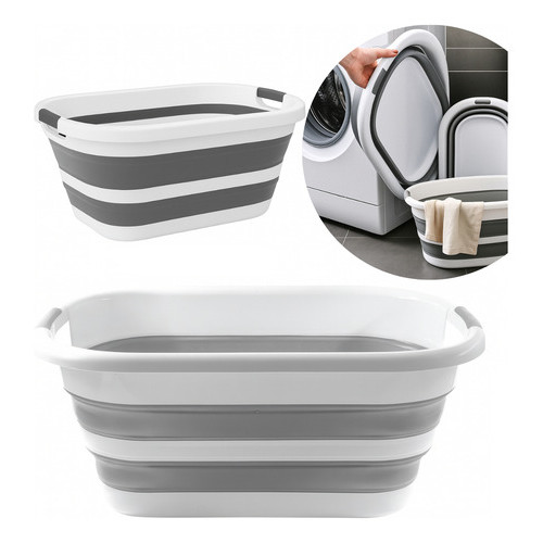 Balde Dobrável Retrátil Flexível 26L Silicone Com Alça Premium Alta Qualidade 26