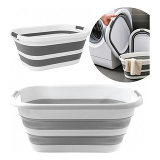 Balde Dobrável Retrátil Flexível 26L Silicone Com Alça Premium Alta Qualidade 26 Litros - Powermaid