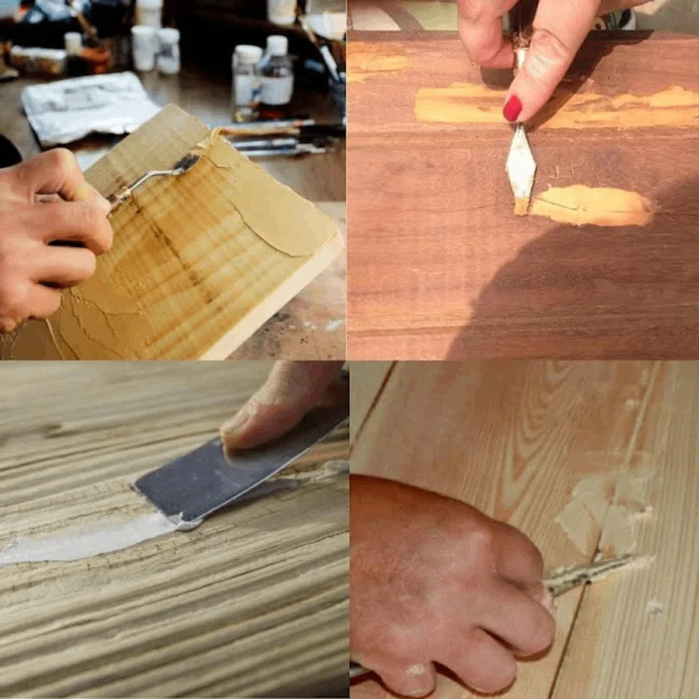 Massa Para Madeira F12 Calafetar Correção 200g Viapol Variadas Cores Mdf Verniz Fácil Aplicação Resistente