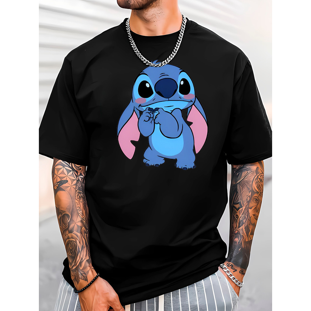 Camiseta Masculino Feminino Com Estampado lilo stitch desenho  Premium Moda 2023 Lançamento Exclusiva