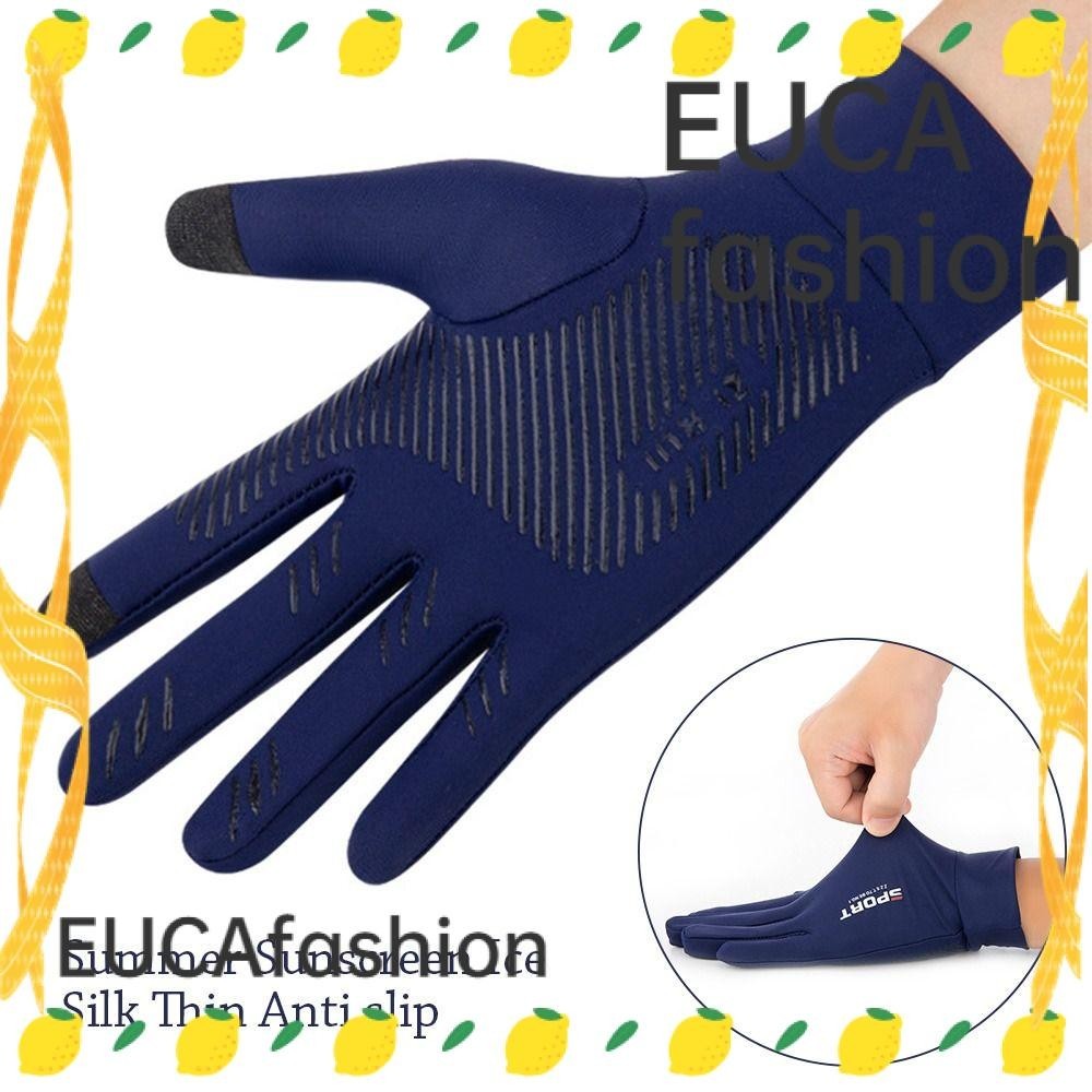 Luvas De Proteção Solar EUCA , Fina UV Elásticas De Verão Resistentes Ao Escorregamento De Ciclismo Pesca em Oferta na Shopee