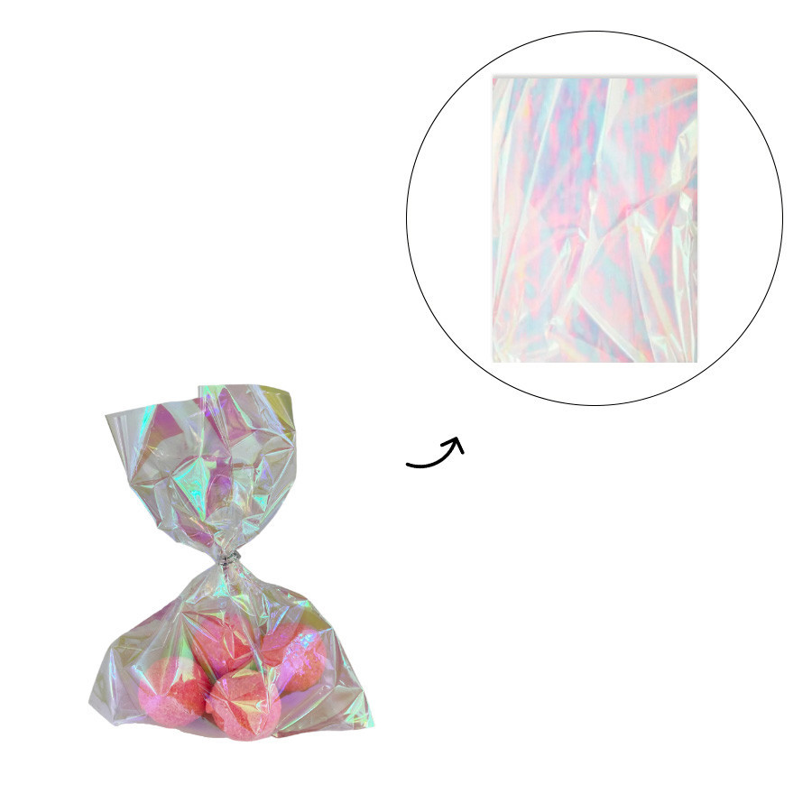 Saco Celofane Nacarado - 10x15cm - 50 unidades - Rizzo em Oferta na Shopee