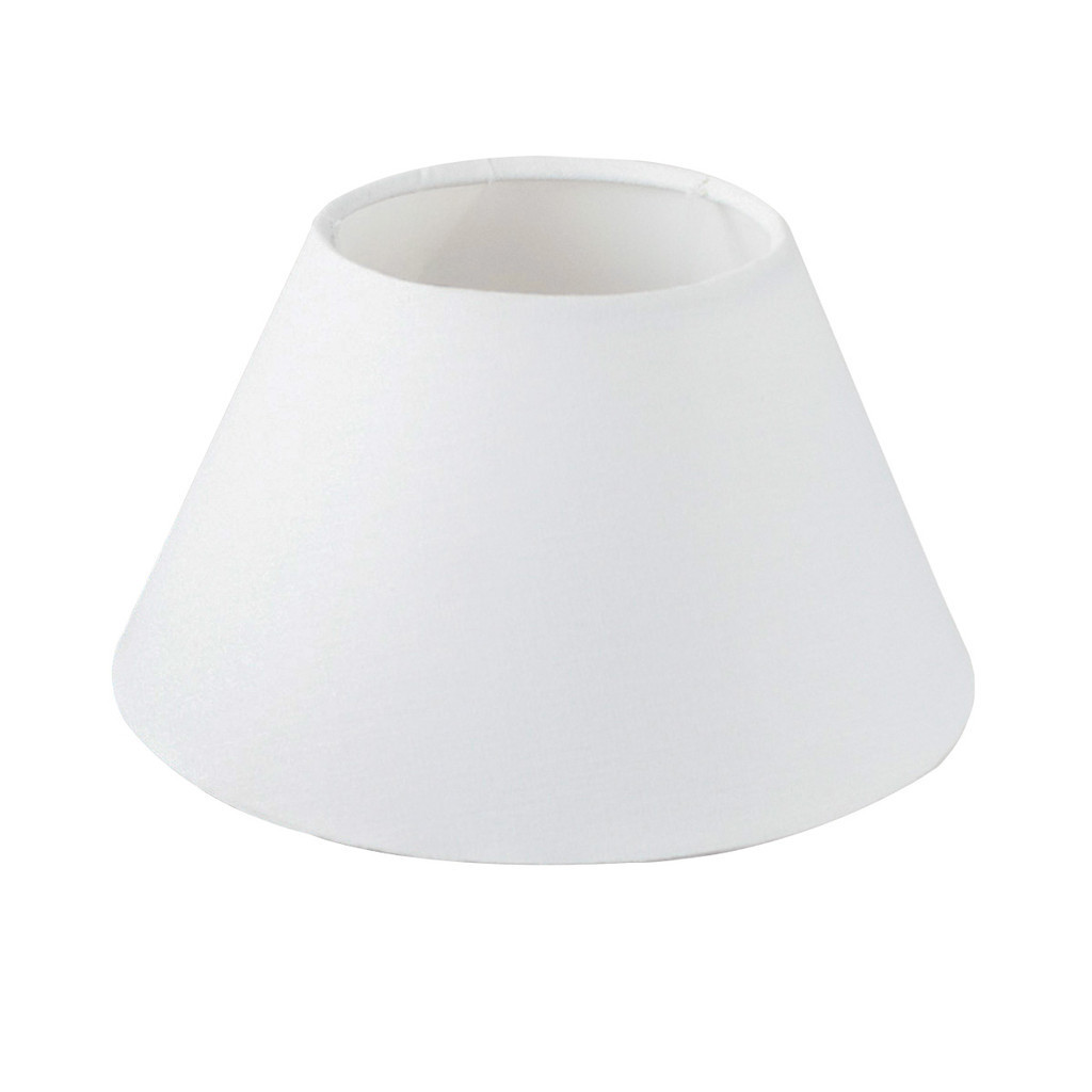 Imagem Cúpula para Abajur luminária 14x36x23cm tecido algodão soquete Nacional Ref 21 Cor Bege branca Preta
