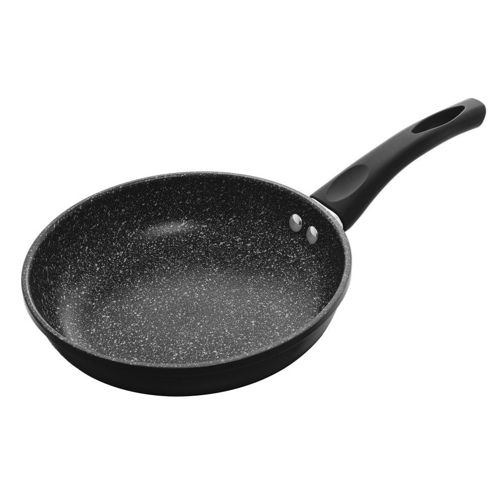 Frigideira Lyor de Alumínio e Cerâmica Granilite Preta 24cm - Home & Living
