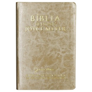 Bíblia de Estudo Joyce Meyer - NVI - Capa Luxo Dourada