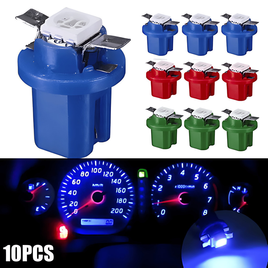 KIT 2 e 10  lãmpada Led Pingo Mosquito B8.5 Painel 12v branco e azul em Oferta na Shopee