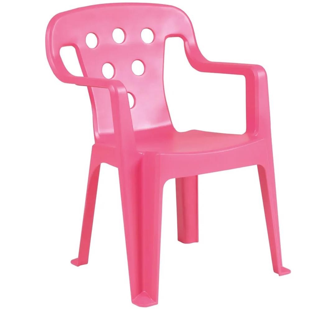 Poltroninha Plástica Kids Rosa 15151553 MOR em Oferta na Shopee