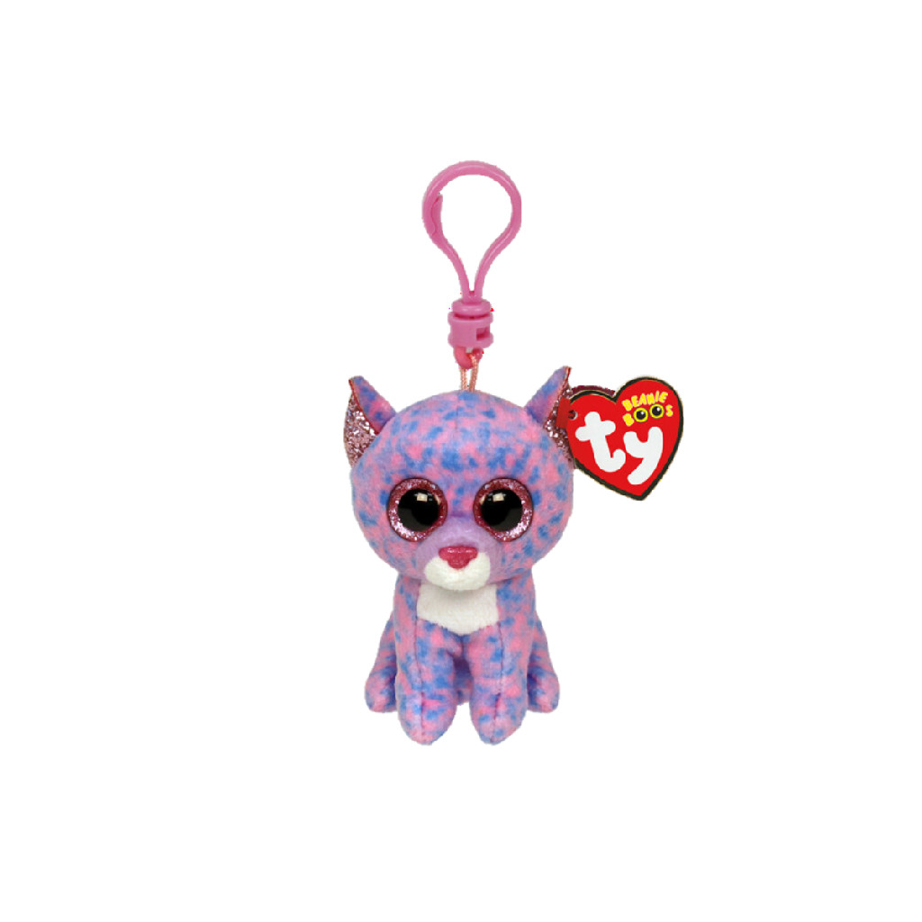 Bicho de Pelúcia Ty Beanie Boos Chaveiro 51534 Gata Cassidy