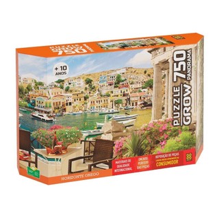 Puzzle 750 Peças Panorama Horizonte Grego - Grow em Oferta na Shopee