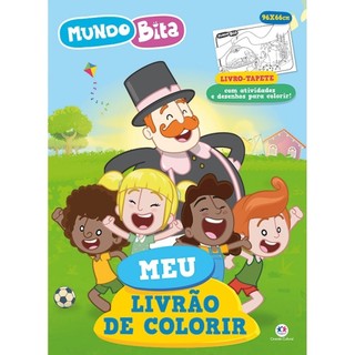 Livro tapete Mundo Bita - Meu livrão de colorir em Oferta na Shopee