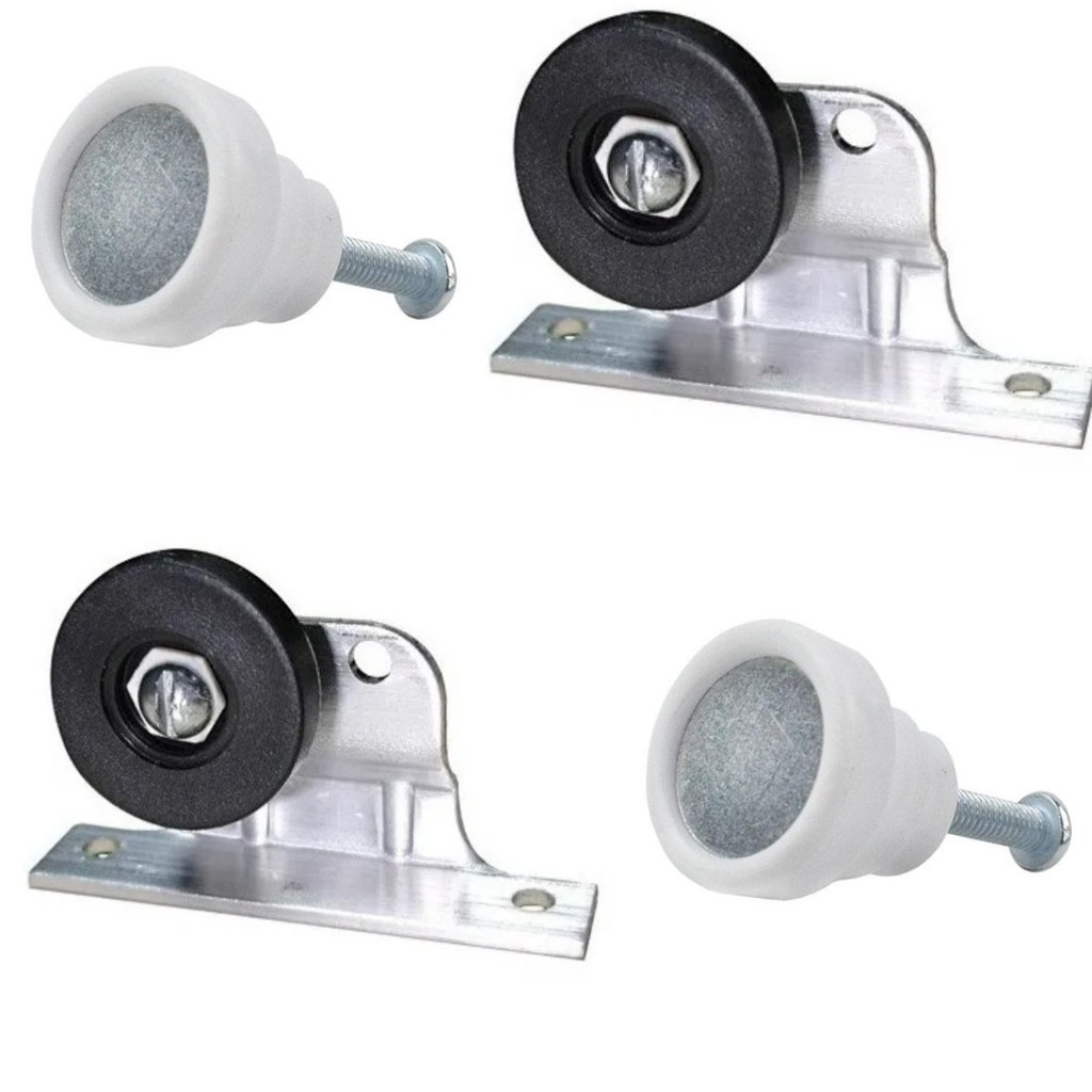 Kit Roldana P/Box  Acrílico 2 Roldanas 2Puxadores **Simples BRANCO** em Oferta na Shopee