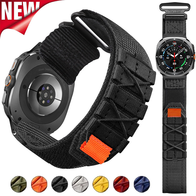 Pulseira Esportiva Quick Fit Nylon Para Relógio Samsung Galaxy 7 Ultra 47mm Sem