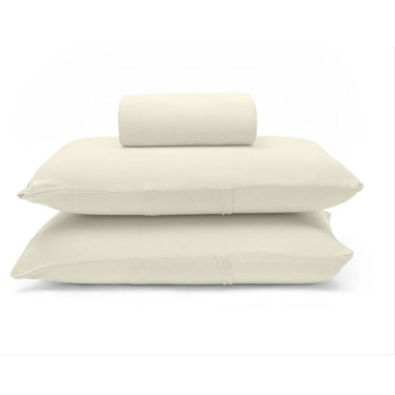 Jogo de Cama Buettner Casal Malha Basic Liso 3 Peças Perola