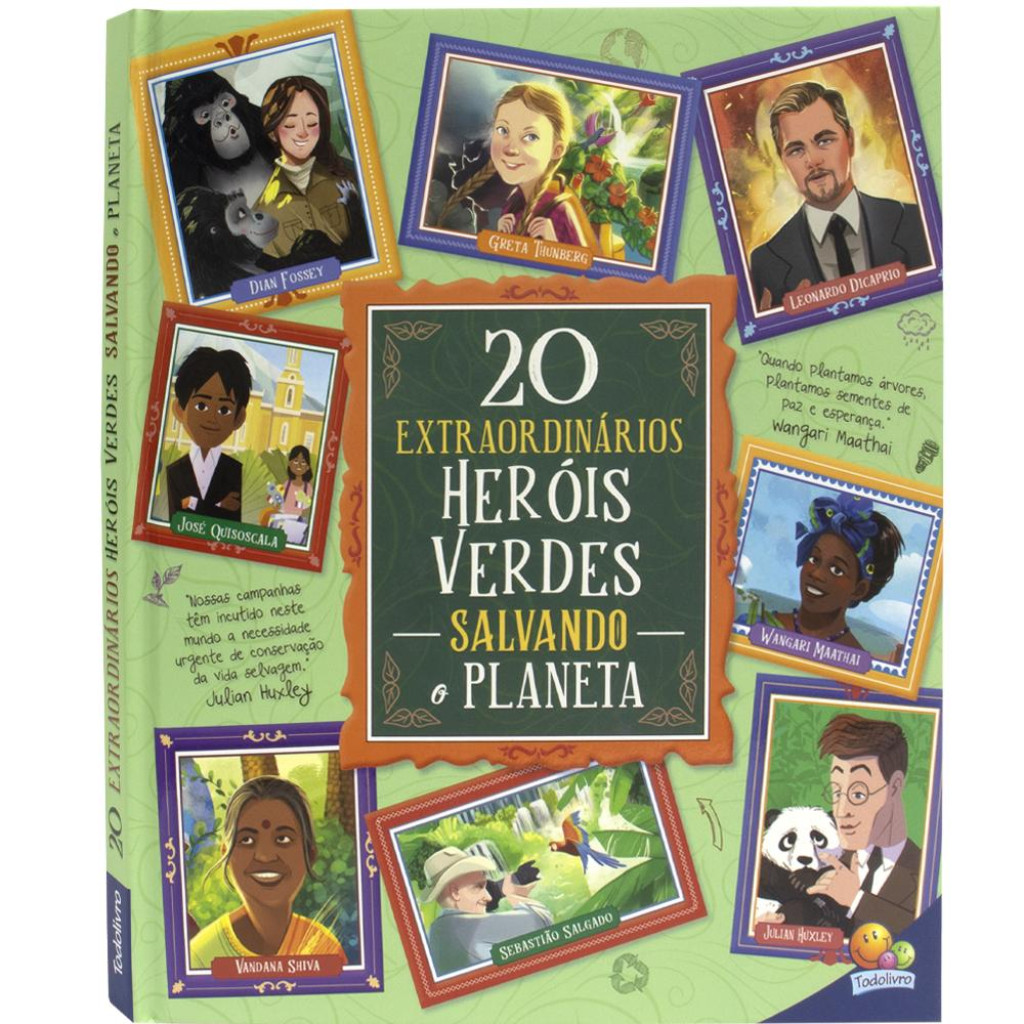 HISTÓRIAS EXTRAORDINÁRIAS 20 HERÓIS VERDES EXTRAORDINÁRIOS SALVANDO O PLANETA em Oferta na Shopee