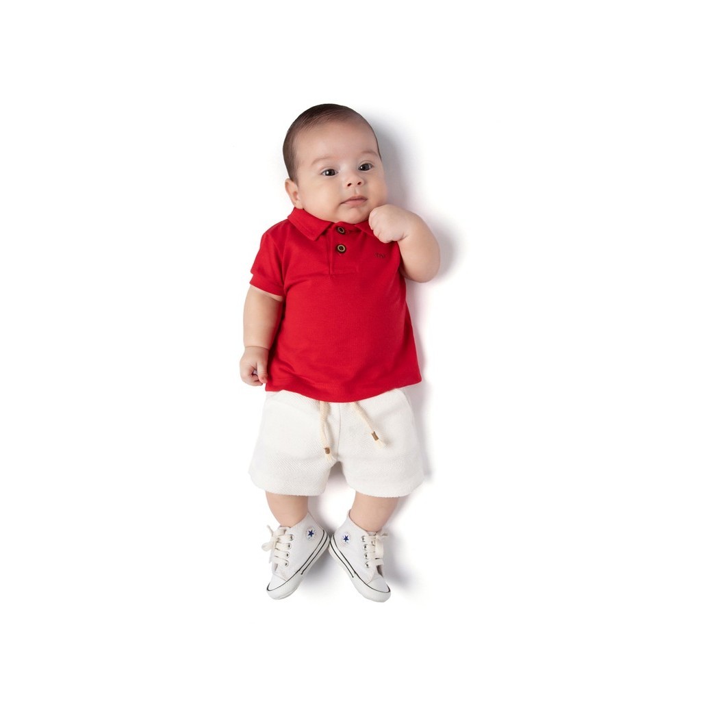 Conjunto Pólo Piquet Vermelho - TMX