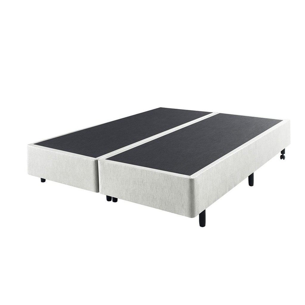 Cama Box Branco Queen 158x198 com Colchão Adapto Ecoflex