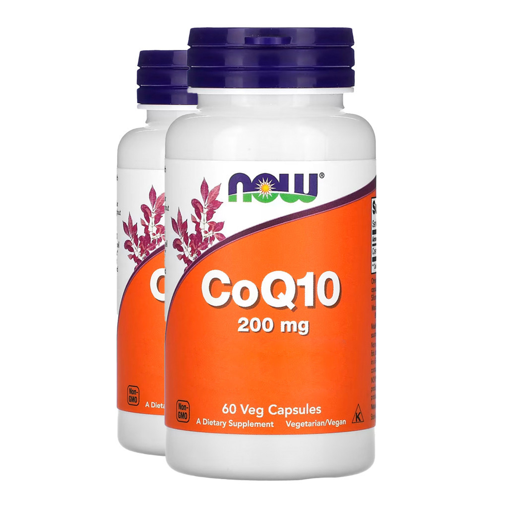 Kit 2x Coenzima CoQ10 200mg Now Foods 60 Veg Cápsulas Importado/Made in Usa - Health