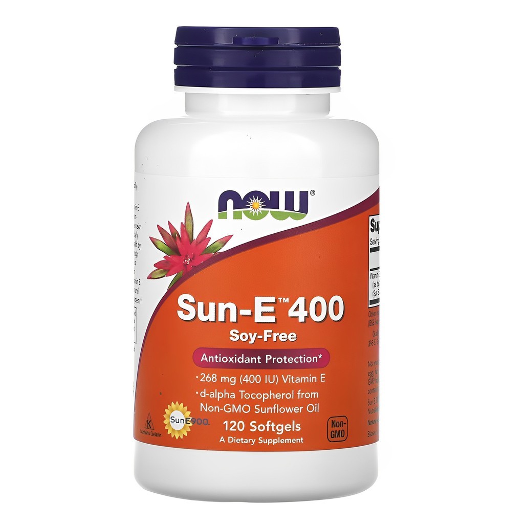 Now Foods Vitamina E Sun-E 400 268mg 120Soft Importado