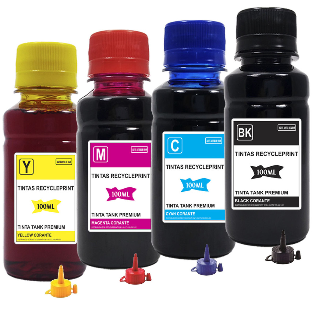 4 Refil Tinta Compatível Impressora Epson Xp204 Xp214 Xp401 Xp241