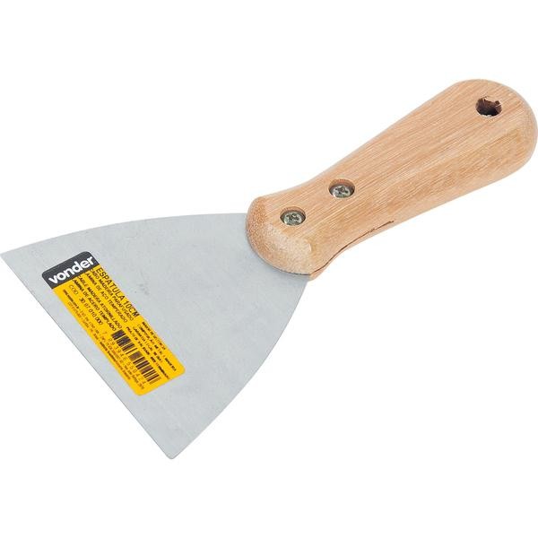 Espátula 10cm Cabo Madeira Parafusado Vonder em Oferta na Shopee