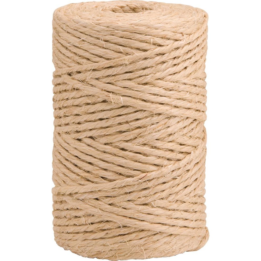 Fio De Sisal 3,8mm 1,00kg 166m/kg F-500/3 Natural Não Oleado