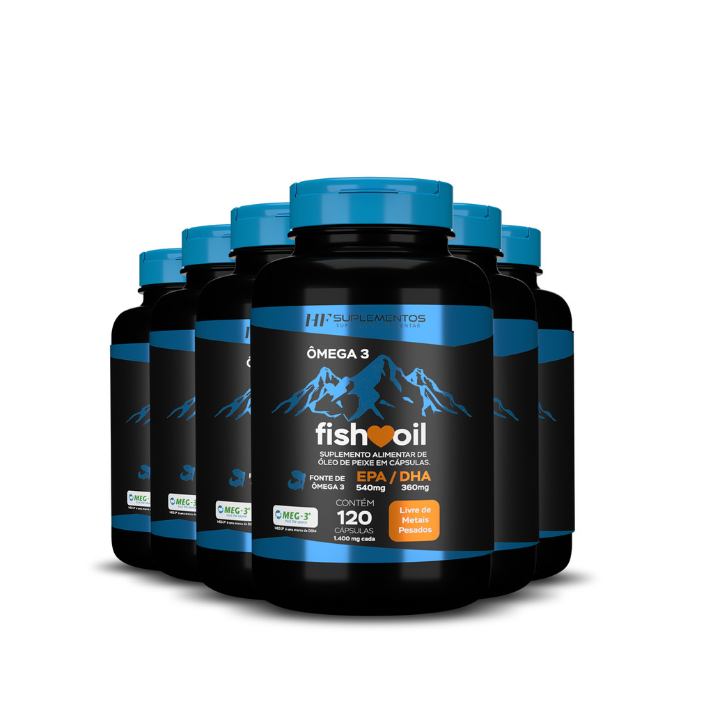 6X ÔMEGA 3 FISH OIL MEG 3 EPA+DHA 120CAPS