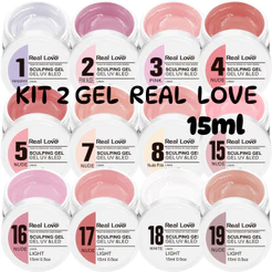 Kit Especial 2 Sculping Gel Real Love 15 ML Linha Light